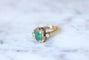 Bague Bague style Victorien émeraude et diamants 58 Facettes