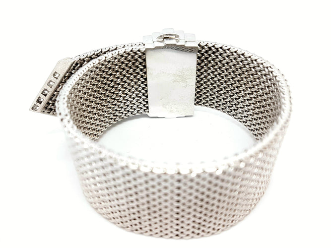 Bracelet Bracelet Manchette Or blanc Diamant 58 Facettes 05771CD