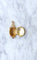 Pendentif Médaillon étoile or rose et turquoises 58 Facettes