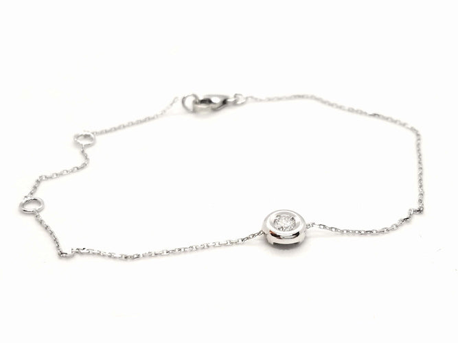 Bracelet Bracelet Or blanc Diamant 58 Facettes 579015RV