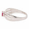 Bague 60 Bague Solitaire Or blanc Rubis 58 Facettes 2593518CD