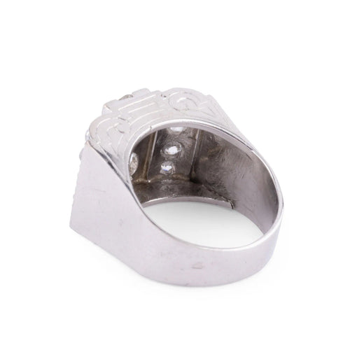 Bague Bague platine en diamant 1930 58 Facettes