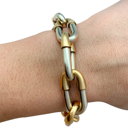 Bracelet Bracelet vintage Mellerio, argent et or. 58 Facettes 30957