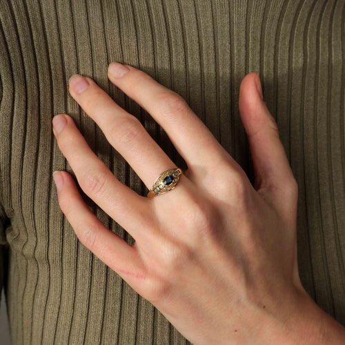 Bague BAGUE SAPHIR & DIAMANTS 58 Facettes BO/220096 NSS