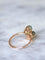 Bague trèfle chrysobéryl oeil de chat et diamants 58 Facettes