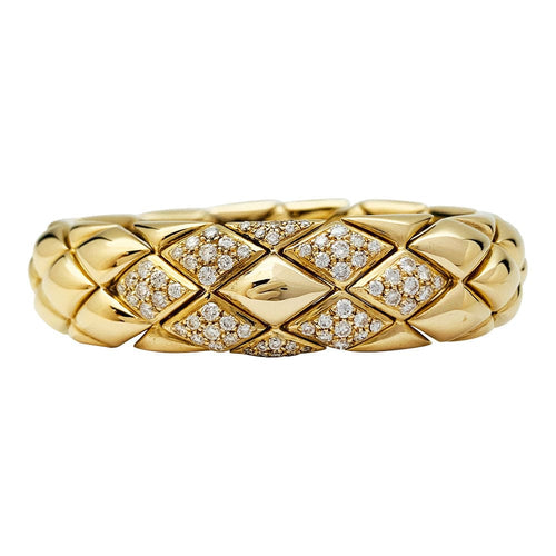 Bracelet Bracelet Chaumet, "Les Belles Cordelières", or jaune et diamants. 58 Facettes 33025