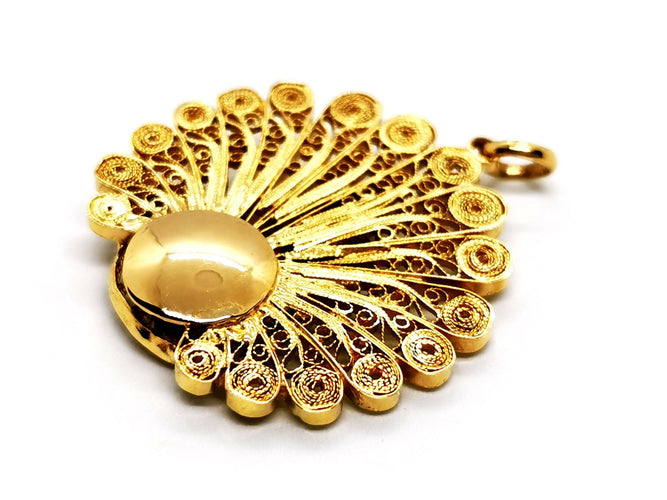 Pendentif Pendentif Paon Or jaune Diamant 58 Facettes 1141236CD