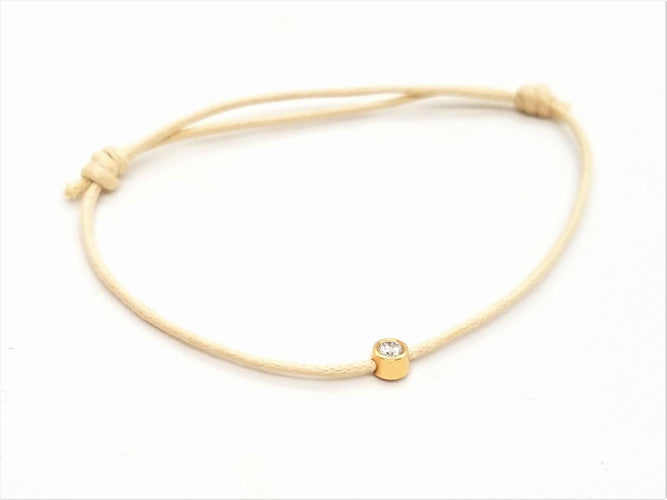 Bracelet Bracelet Cordon Or rose Diamant 58 Facettes 578881RV
