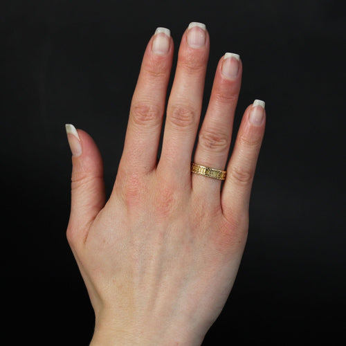 Bague 56 Alliance d'amour or jaune Plus qu'hier et moins que demain Augis 58 Facettes CV105