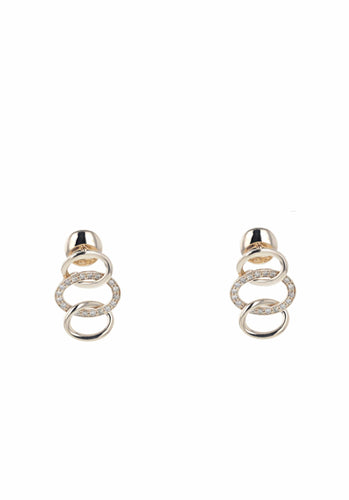 Boucles d'oreilles POMELLATO - Boucles d'oreilles Brera en Or Rose 58 Facettes 57456-52903