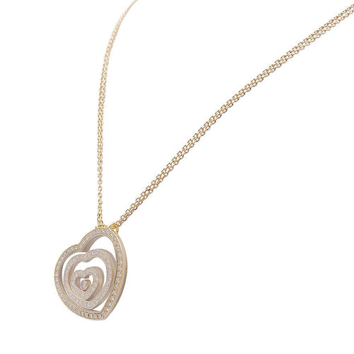 Collier Collier Chopard, "Happy Spirit", or jaune, diamants. 58 Facettes 32839