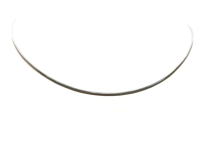 Collier Collier Maille serpentine Or blanc 58 Facettes 1145662CD