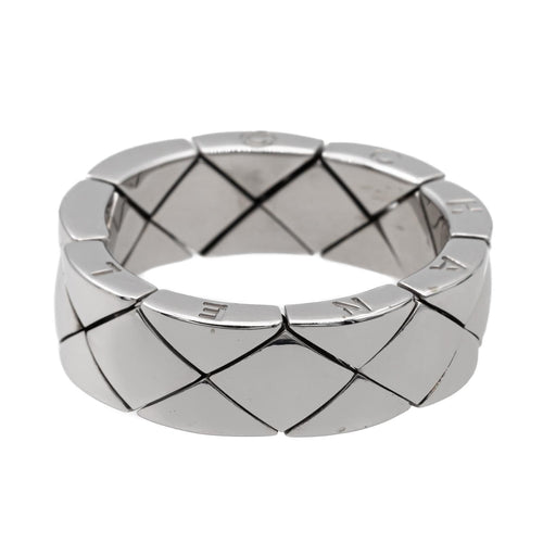 Bague 57 Chanel Bague Coco Crush Or blanc 58 Facettes 2743048CN