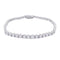 Bracelet Bracelet ligne diamants en or blanc. 58 Facettes 32160