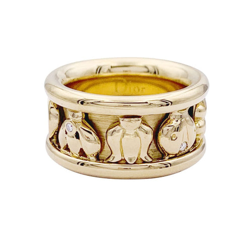 Bague 48 Bague Dior, "Gri-Gri", or jaune, diamants. 58 Facettes 33105