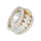 Bague 51.5 Bague bandeau Buccellati, diamants jaune. 58 Facettes 31419