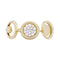 Bague 56 Bague Fred, "Miss Fred Moon" or jaune, diamants. 58 Facettes 33502