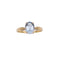 Bague Bague or jaune 18k Aigue-Marine ovale 58 Facettes