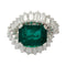 Bague 54 Bague émeraude or blanc, diamants. 58 Facettes 32023