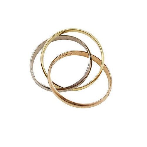 Bague 55 Bague Cartier "Trinity" 3 ors, petit modèle. 58 Facettes 30758
