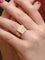 Bague 56 Bague chevalière Or jaune Diamants 58 Facettes J131
