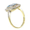 Bague 54 Bague de fiançailles Belle Epoque diamant et aigue-marine 58 Facettes 23139-0010