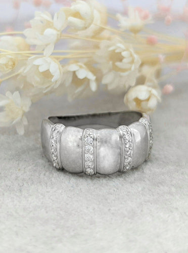 Bague Bague en or blanc et diamants 58 Facettes 16708