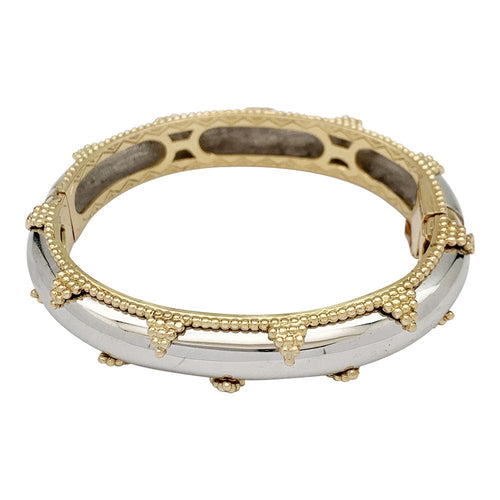 Bracelet Bracelet A.Reza en or blanc et or jaune. 58 Facettes 30723