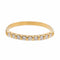 Bague 53 Bague Demi alliance Or jaune Diamant 58 Facettes 2742893CN