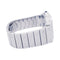 Montre Montre Cartier "Santos Galbée", acier. 58 Facettes 33497