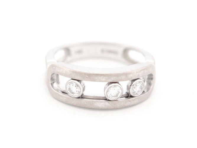 Bague 53 bague MESSIKA move classique 03998-wg 53 diamants 0.25ct or blanc 18k 58 Facettes 251827