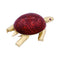 Broche Broche Boucheron, "Tortue", or jaune, émail, rubis. 58 Facettes 33291