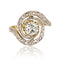 Bague 51 Bague ancienne tourbillon de diamants 58 Facettes 23-175