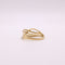 Bague Bague vintage motif croisé en or jaune 18 carats et Diamants 58 Facettes