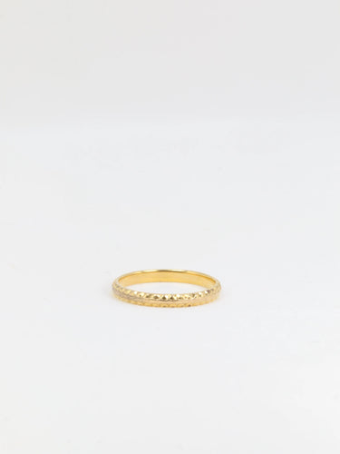 Bague Alliance vintage en or godronné 58 Facettes 551