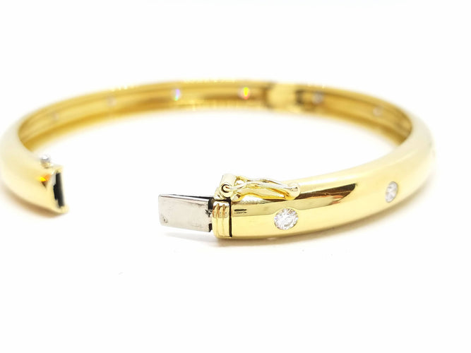 Bracelet Bracelet Jonc Or jaune Diamant 58 Facettes 588120CN