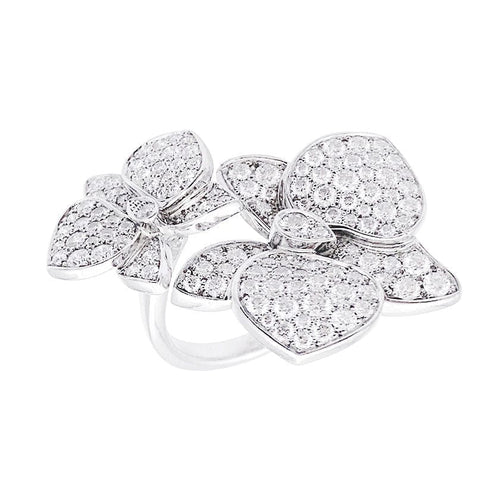 Bague 54 Bague Cartier, "Caresse d'Orchidées", or blanc, diamants. 58 Facettes 33162