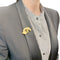 Broche Broche vintage "Teckel", or jaune, diamants. 58 Facettes 32545