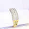 Bague Bague or jaune pavage diamants 58 Facettes 5622
