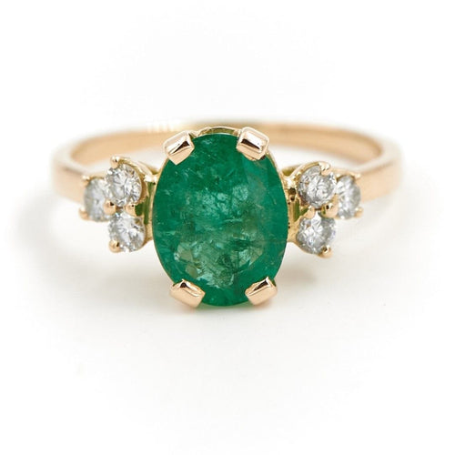 Bague 53 Bague Or jaune Emeraude 58 Facettes 1751507CN