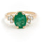 Bague 53 Bague Or jaune Emeraude 58 Facettes 1751507CN