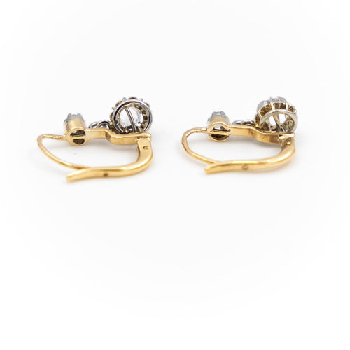 Boucles d'oreilles Boucles d'oreilles Dormeuses Or jaune Diamant 58 Facettes 1969298CN