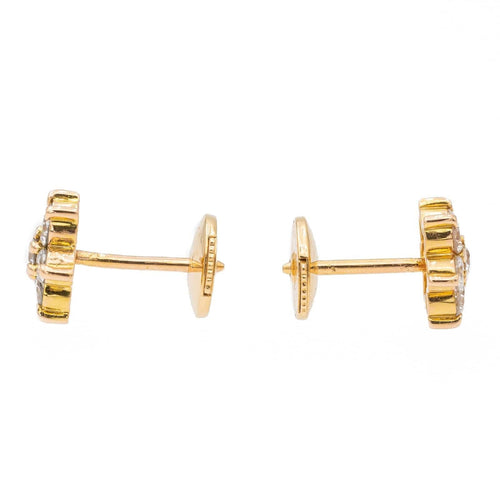 Boucles d'oreilles Boucles d'oreilles Puces Or jaune diamant 58 Facettes 2394626CN