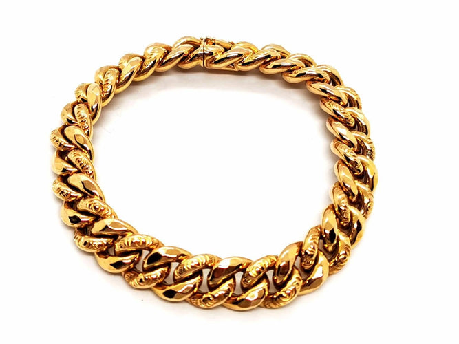 Bracelet Bracelet Maille gourmette Or jaune 58 Facettes 1751325CN