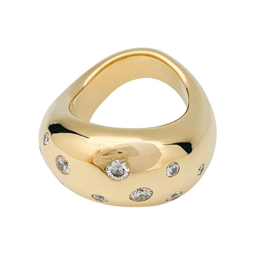 Bague 54 Bague Fred, "Mouvementée", or jaune, diamants. 58 Facettes 31506