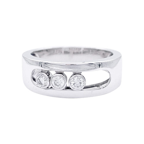 Bague 57 Bague Messika, "Move Joaillerie PM", or blanc, diamants. 58 Facettes 33032