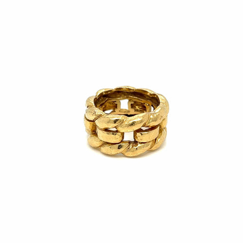 Bague 48 DAVID WEBB - Bague unisexe en or tissé 58 Facettes