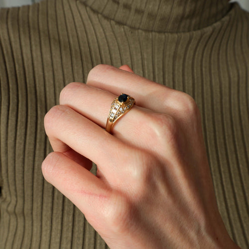 Bague BAGUE SAPHIR & DIAMANTS 58 Facettes BO/220096 NSS