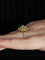 Bague Or Jaune / 52 BAGUE "FLEUR" OR & oxydes de zirconium 58 Facettes BO/220004 STA