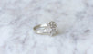 Bague Bague spirale or blanc et diamants 58 Facettes